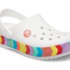 Crocs Rainbow Outdoor Beach Sports Große Jungen Weiße Sandalen 207007-100