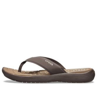 Crocs Reviva Flip Flops „Braun Espresso“ 205715-22Z