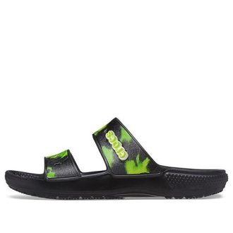 Crocs Soft Sole Schuh Schwarz Grün Unisex «Schwarz Grün» 207283-0GU