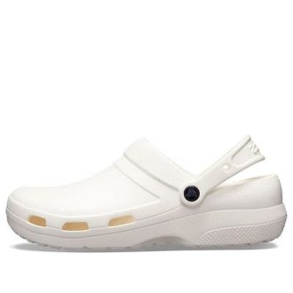 Crocs Specialist II Clog 2 Flache weiße Sandalen 205619-100