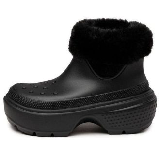Crocs Stomp gefütterter Stiefel «Schwarz» 208718-001