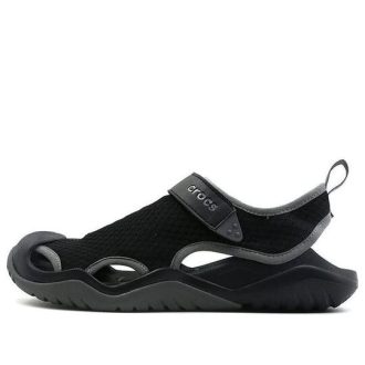 Crocs Swiftwater Sandalen «Schwarz Dunkelgrau» 205289-001