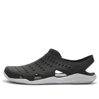 Crocs Swiftwater Wave Sandalen «Wave Black Pearl White» 203963-069