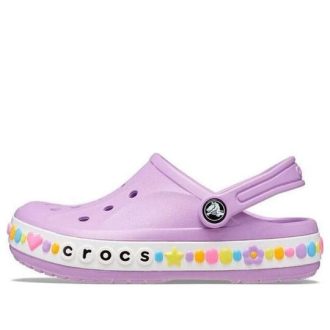 Crocs (TD) Crocs Bayaband Charm Band Clogs «Lila Weiß» 208102-5PR