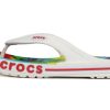 Crocs Tie Dye Pattern Flip-Flops Hausschuhe Weiß Unisex «Weiß» 206358-94S