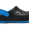 Crocs Verschleißfeste, leichte, gemütliche Sport-Sandalen für Unisex, Schwarz/Blau, „Black Blue“, 205237-49S