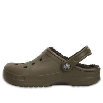 Crocs Wintergefütterte Clogs «Walnut Espresso» 203766-23J