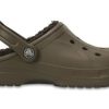 Crocs Wintergefütterte Clogs «Walnut Espresso» 203766-23J