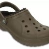 Crocs Wintergefütterte Clogs «Walnut Espresso» 203766-23J