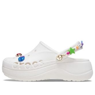 Crocs (WMNS) Baya Midsummer Plateau Clogs «Weiß Pink» 210091-1LI