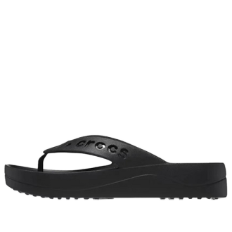 Crocs (WMNS) Baya Platform Flip-Flops mit Cut-Out-Detail «Schwarz» 208395-001