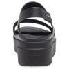 Crocs (WMNS) Brooklyn Freizeitsandalen mit dicker Sohle, Schwarz, 206453-060