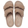 Crocs (WMNS) Brooklyn Sandal Low Wedge «Latte» 207431-2Q9