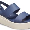 Crocs (WMNS) Brooklyn Sandalen mit dicker Sohle Blaugrau «Blue Grey» 206453-46K