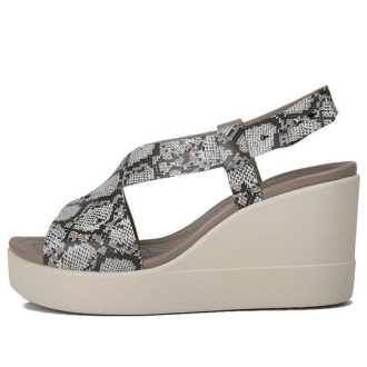 Crocs (WMNS) Brooklyn Sandalen mit dicker Sohle, Grau «Grau» 206222-93T