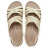 Crocs (WMNS) Brooklyn Strappy Low Wedge «Bone» 206751-2Y2