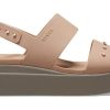 Crocs (WMNS) Brooklyn Studded Low Wedge «Cork Mushroom» 209254-2DH