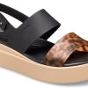 Crocs (WMNS) Brooklyn Tort Low Wedge «Schwarz Braun» 207864-0C4