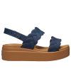 Crocs (WMNS) Brooklyn Woven Wedge Sandalen «Blau Braun» 209977-410