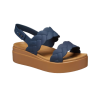 Crocs (WMNS) Brooklyn Woven Wedge Sandalen «Blau Braun» 209977-410