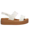 Crocs (WMNS) Brooklyn Woven Wedge Sandalen «Weiß Braun» 209977-0WV