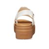 Crocs (WMNS) Brooklyn Woven Wedge Sandalen «Weiß Braun» 209977-0WV