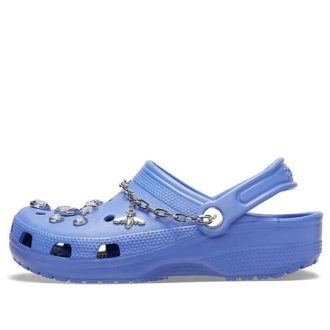 Crocs (WMNS) Classic Clog Beach Blaue Sandalen 206744-434