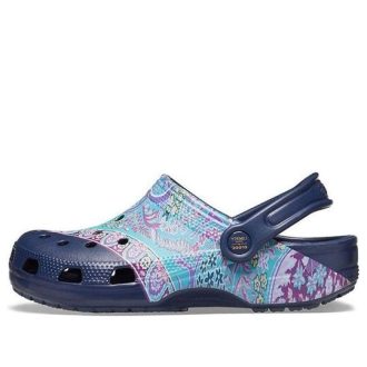 Crocs (WMNS) Classic Clog Liberty London Beach Tiefblaue Sandalen 206447-410