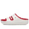 Crocs (WMNS) Classic Cozzzy Holiday Sweater Sandale «Weiß Rot» 209227-90H