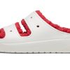 Crocs (WMNS) Classic Cozzzy Holiday Sweater Sandale «Weiß Rot» 209227-90H