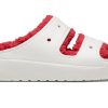 Crocs (WMNS) Classic Cozzzy Holiday Sweater Sandale «Weiß Rot» 209227-90H