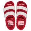 Crocs (WMNS) Classic Cozzzy Holiday Sweater Sandale «Weiß Rot» 209227-90H