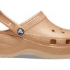 Crocs (WMNS) Classic Glitter Clogs «Orange» 207241-2DS