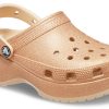 Crocs (WMNS) Classic Glitter Clogs «Orange» 207241-2DS