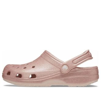 Crocs (WMNS) Classic Glitter Clogs «Pink» 205942-6WV