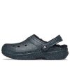 Crocs (WMNS) Classic Glitter Schwarz gefütterte Clogs «Starry Skies» 205842-9BD