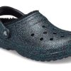 Crocs (WMNS) Classic Glitter Schwarz gefütterte Clogs «Starry Skies» 205842-9BD