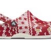 Crocs (WMNS) Classic Holiday Sweater Graphic «Rot Weiß» 209237-90H