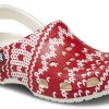 Crocs (WMNS) Classic Holiday Sweater Graphic «Rot Weiß» 209237-90H