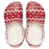 Crocs (WMNS) Classic Holiday Sweater Graphic «Rot Weiß» 209237-90H
