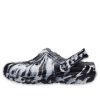Crocs (WMNS) Classic Lined Clog Outdoor-Sandalen «Marbled White Black» 207180-103