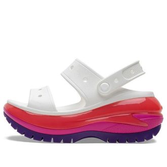 Crocs (WMNS) Classic Mega Crush Sandale «Weiß Rot Lila» 207989-94S