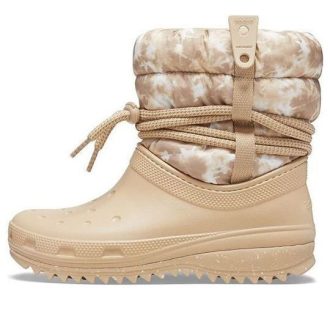 Crocs (WMNS) Classic Neo Puff Luxe Stiefel «Beige Weiß» 207312-2E9