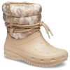 Crocs (WMNS) Classic Neo Puff Luxe Stiefel «Beige Weiß» 207312-2E9