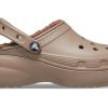 Crocs (WMNS) Classic Plateau-Clogs mit Futter «Mushroom» 207938-195