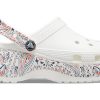Crocs (WMNS) Classic Platform Americana Paisley Clogs «Weiß» 207337-94S