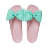 Crocs (WMNS) Classic Platform Bow Flip Flops «Pink Teal» 210182-606