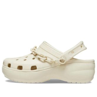 Crocs (WMNS) Classic Platform Chain Clogs «Bone» 209022-2Y2
