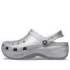 Crocs (WMNS) Classic Platform Glitter Clog «Silber» 207241-040