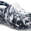 Crocs (WMNS) Classic Platform Marbled Clog «Schwarz Weiß» 207176-066